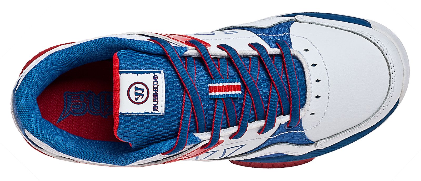 Bushido Jr, White with Red &amp; Blue
