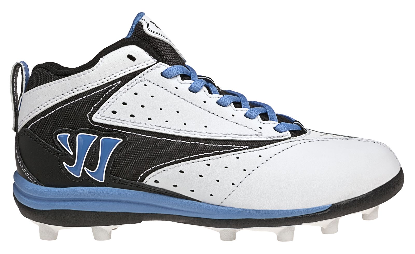 Youth Vex Cleat - Rabil Edition, White with Navy &amp; Blue