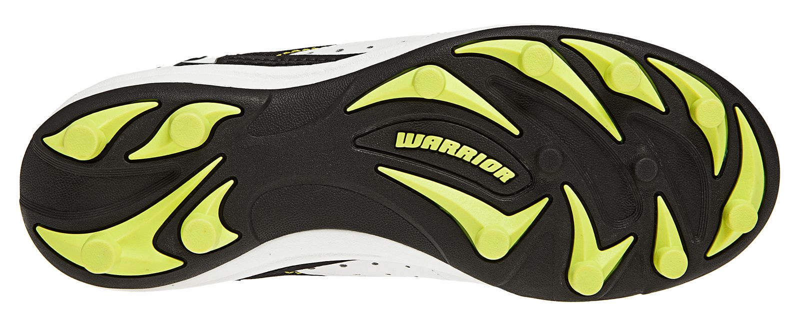 Youth Vex Cleat, White with Black &amp; Yellow