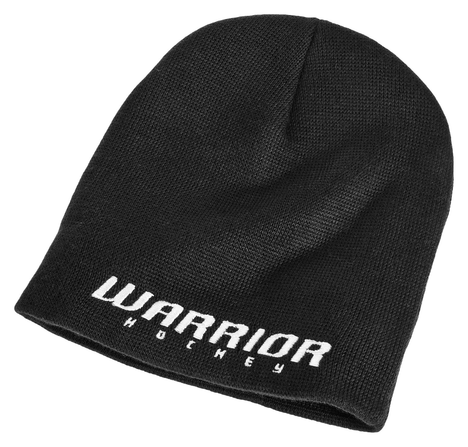 Youth Hockey Beanie, Black with White
