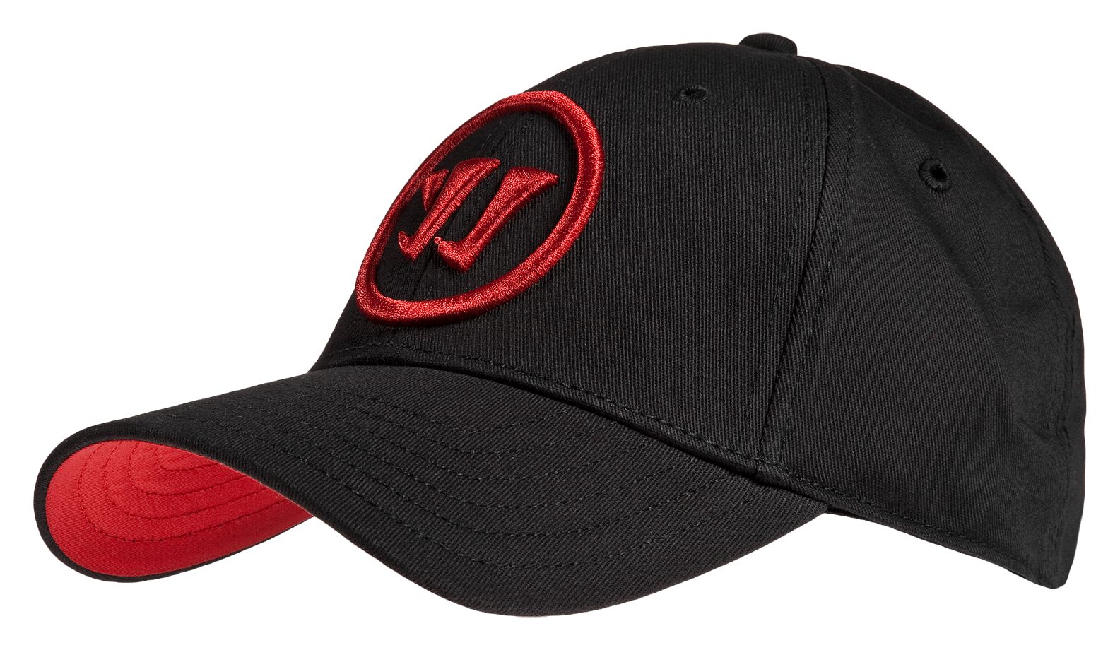 Youth Logo Flex Cap, Black with Red