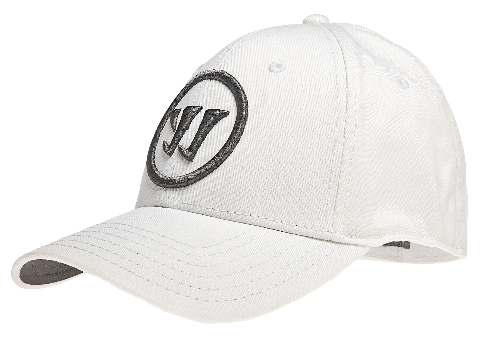 Youth Logo Flex Cap, White with Grey