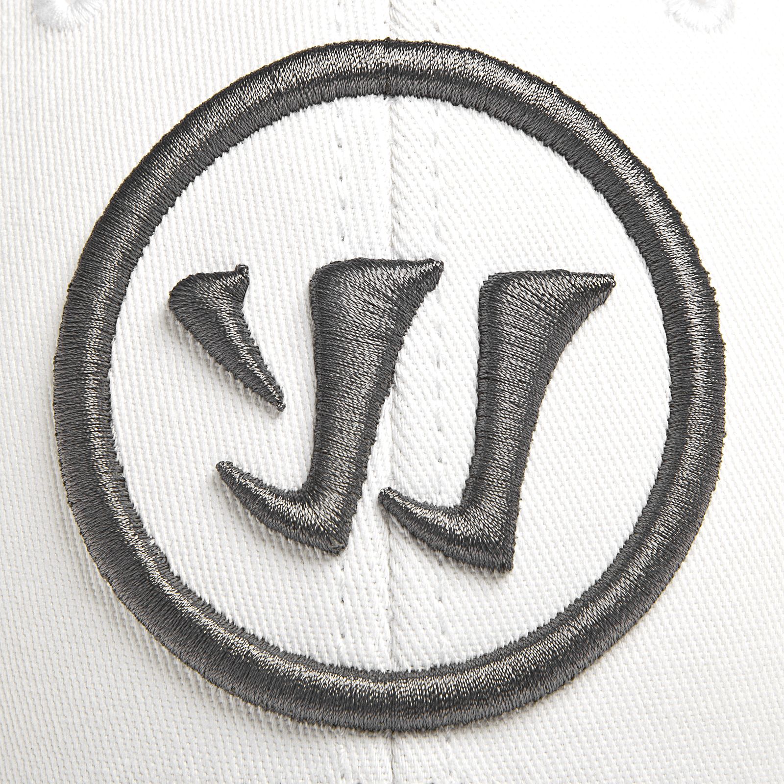 Youth Logo Flex Cap, White with Grey