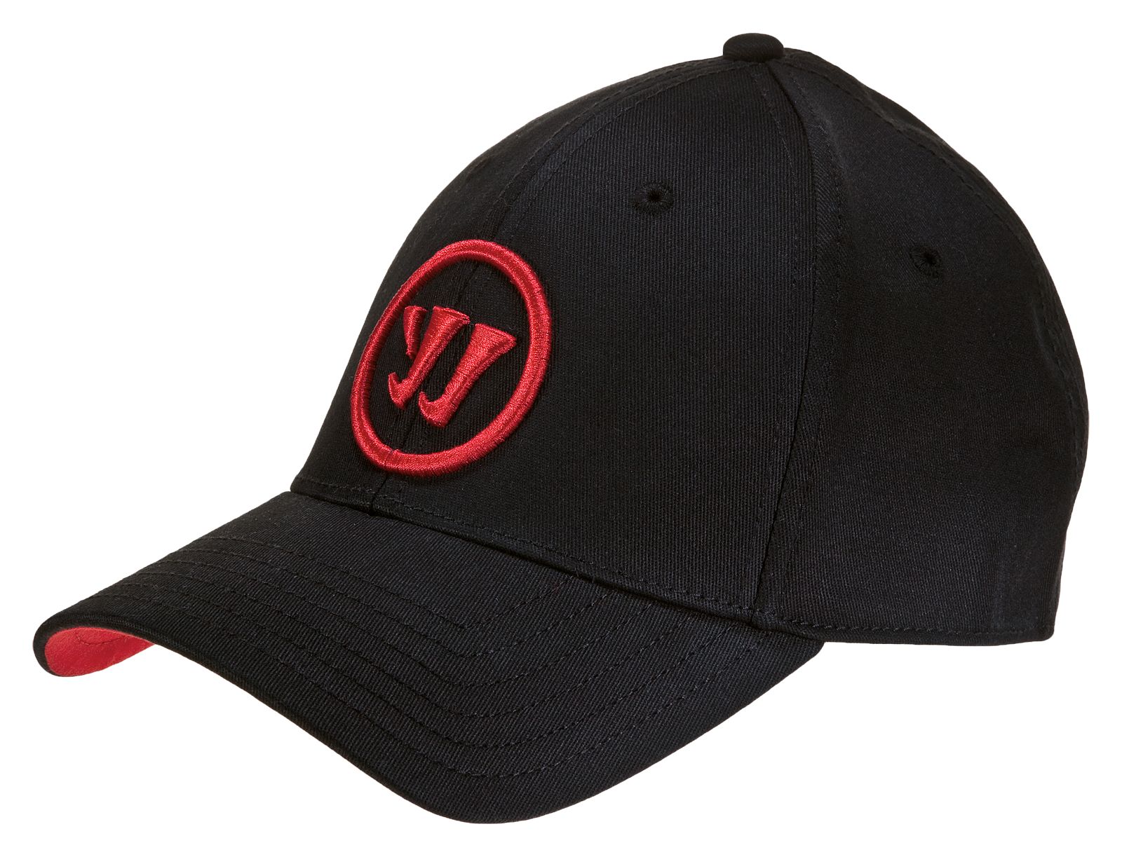 Logo Flex Cap, Black with Red