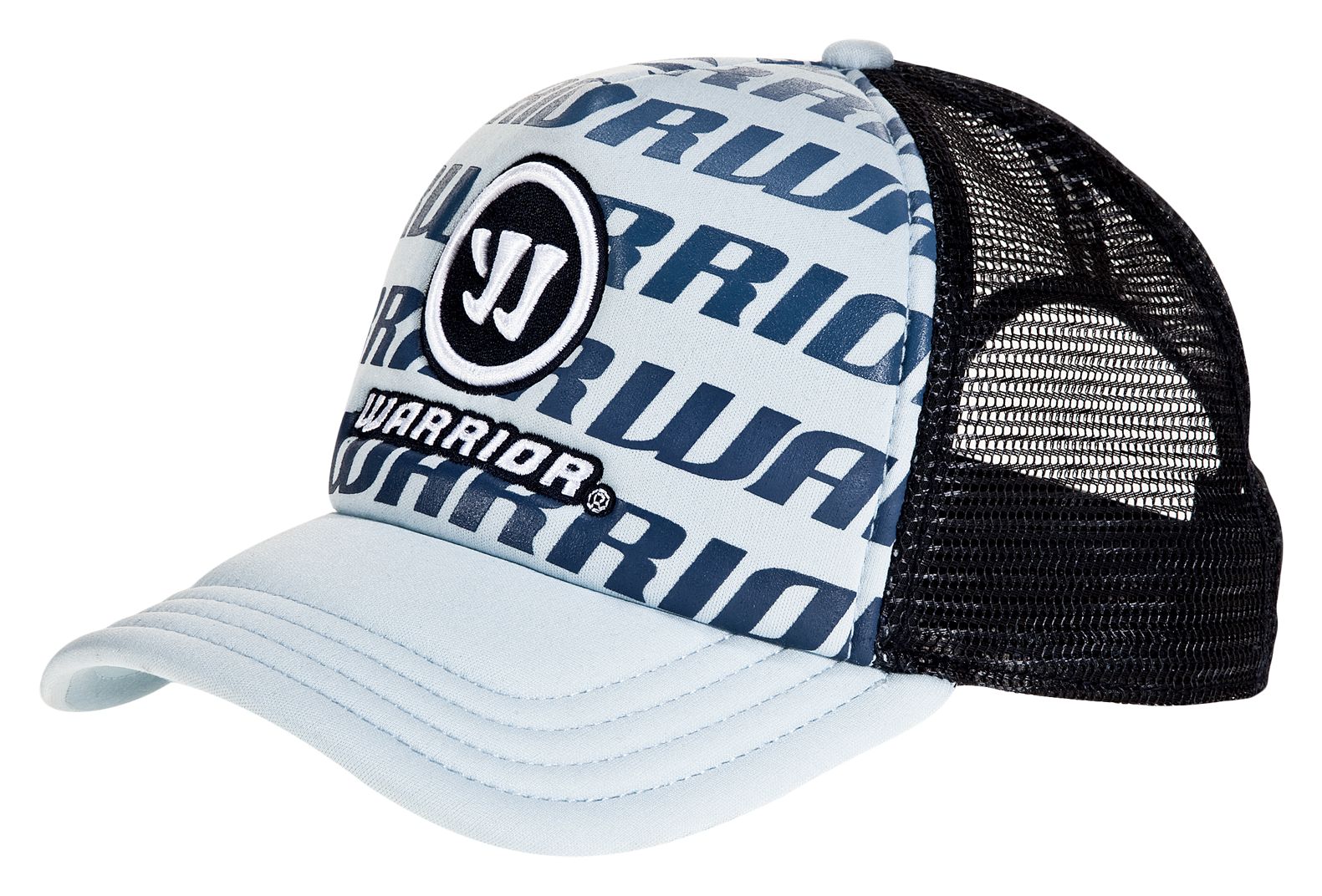 Fade Out Trucker Cap, Blue with Black & White