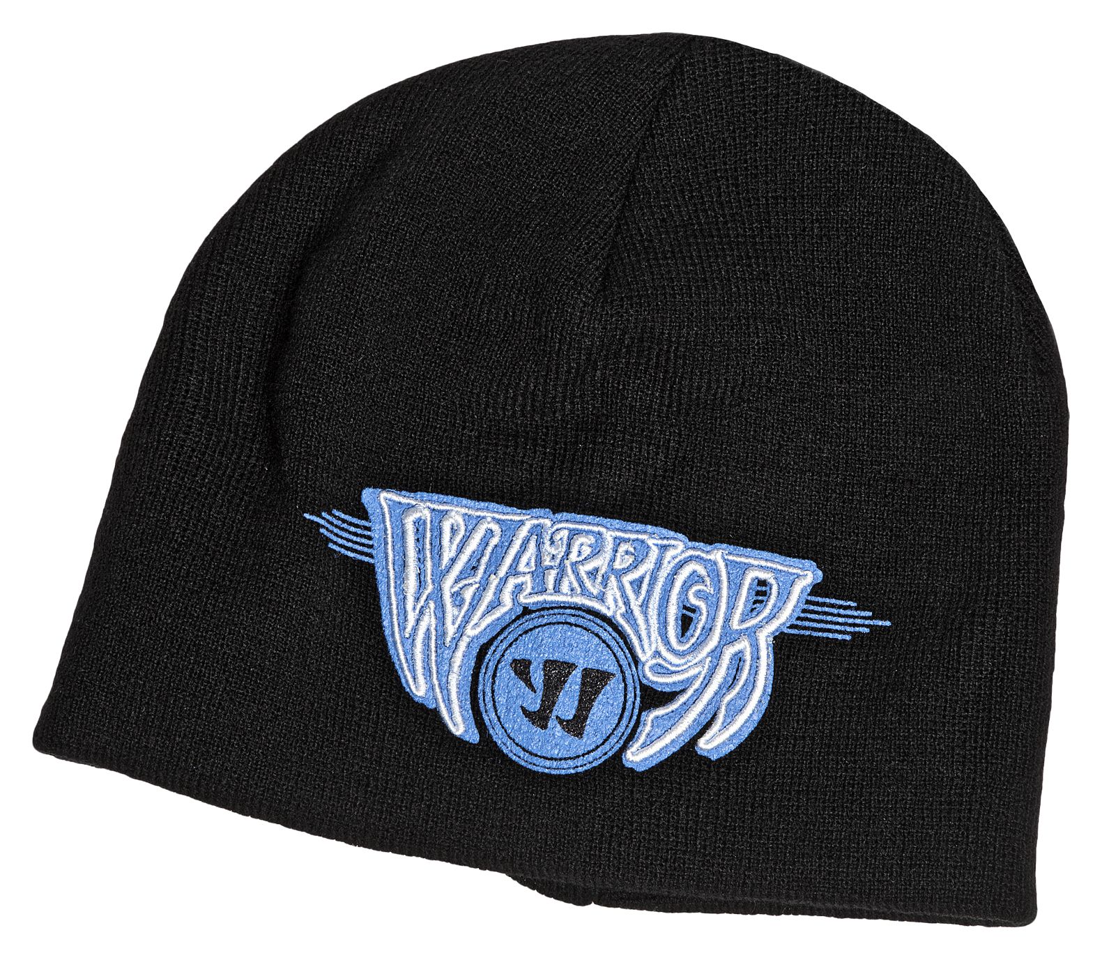 Hesher Beanie, Black with Blue &amp; White
