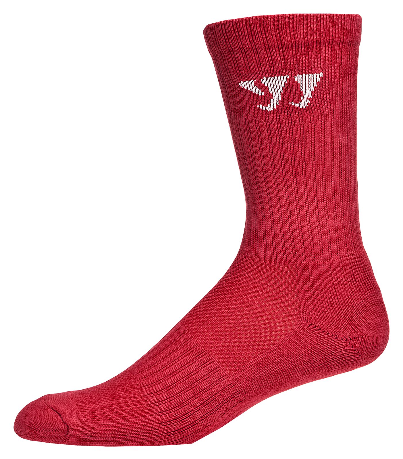 Crew Socks (Single), Red