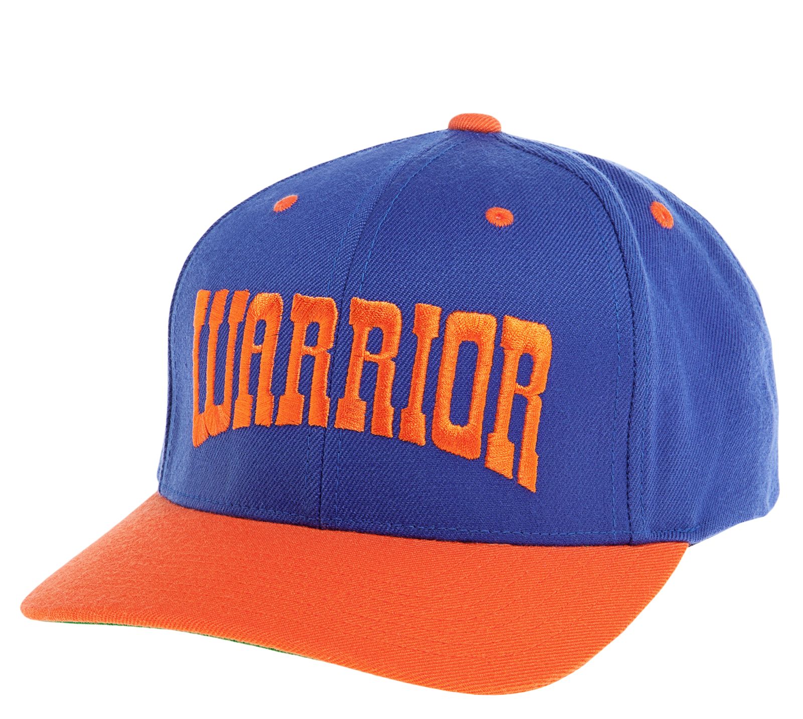 Frontier Curved Brim, Blue with Orange
