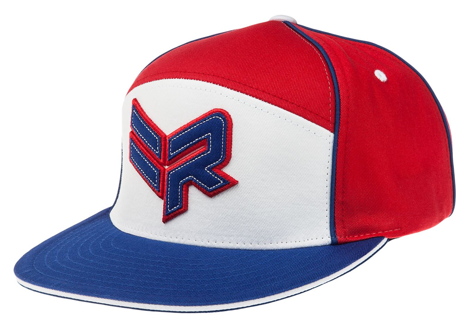 Rabil Hat, Red with White & Blue