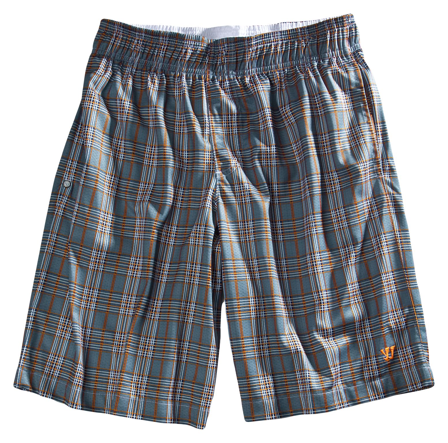 Caddishack Short, Navy with Orange