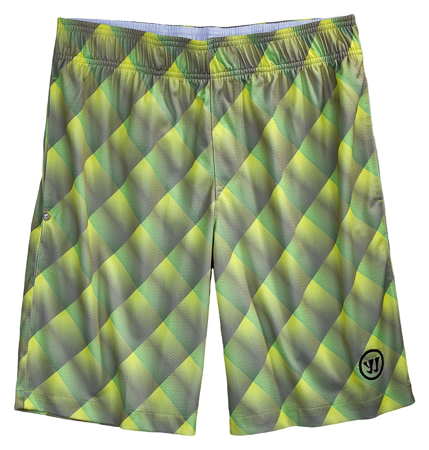 Diamond Short, Green with Yellow