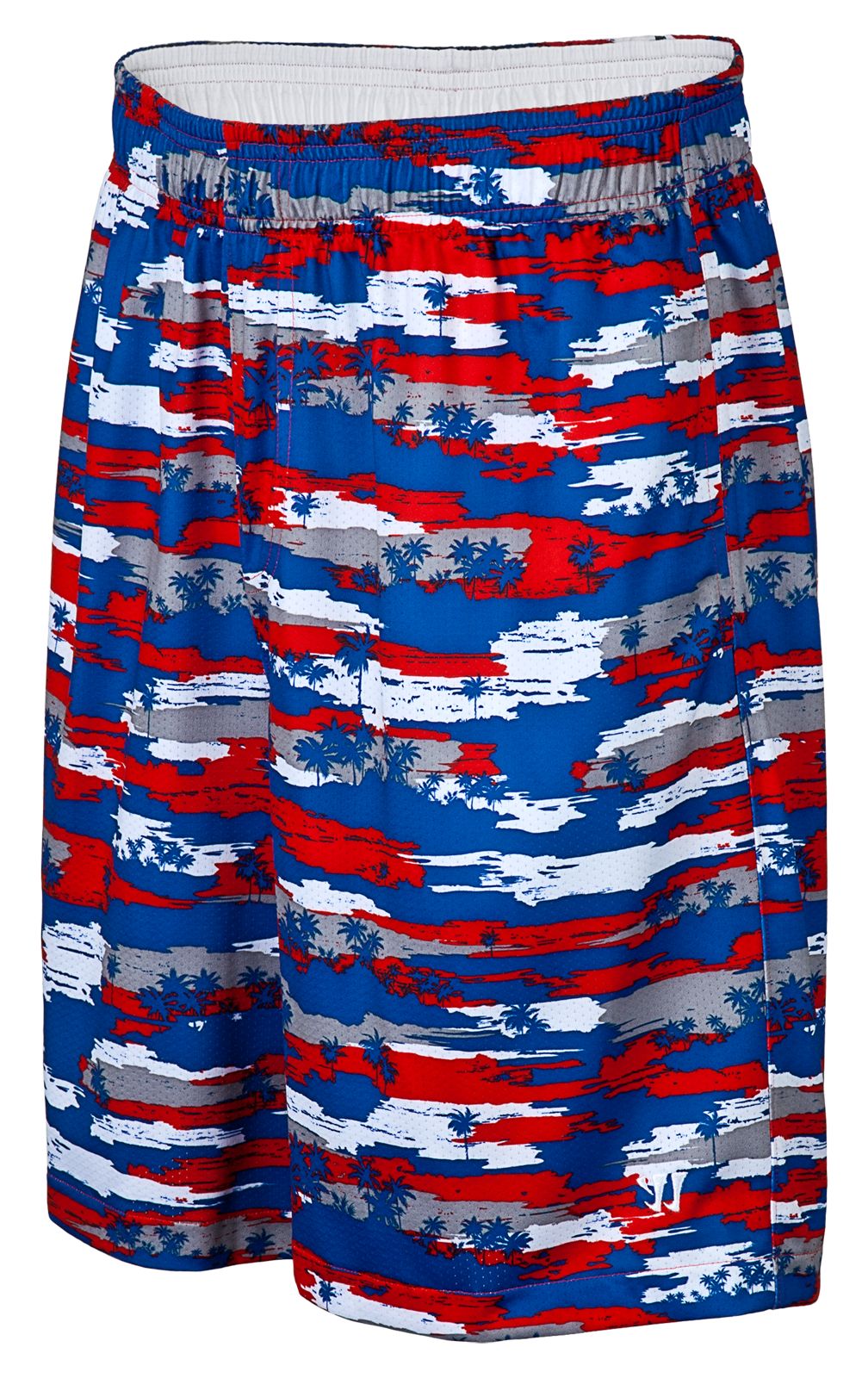 Hawaiian Short, Red with White