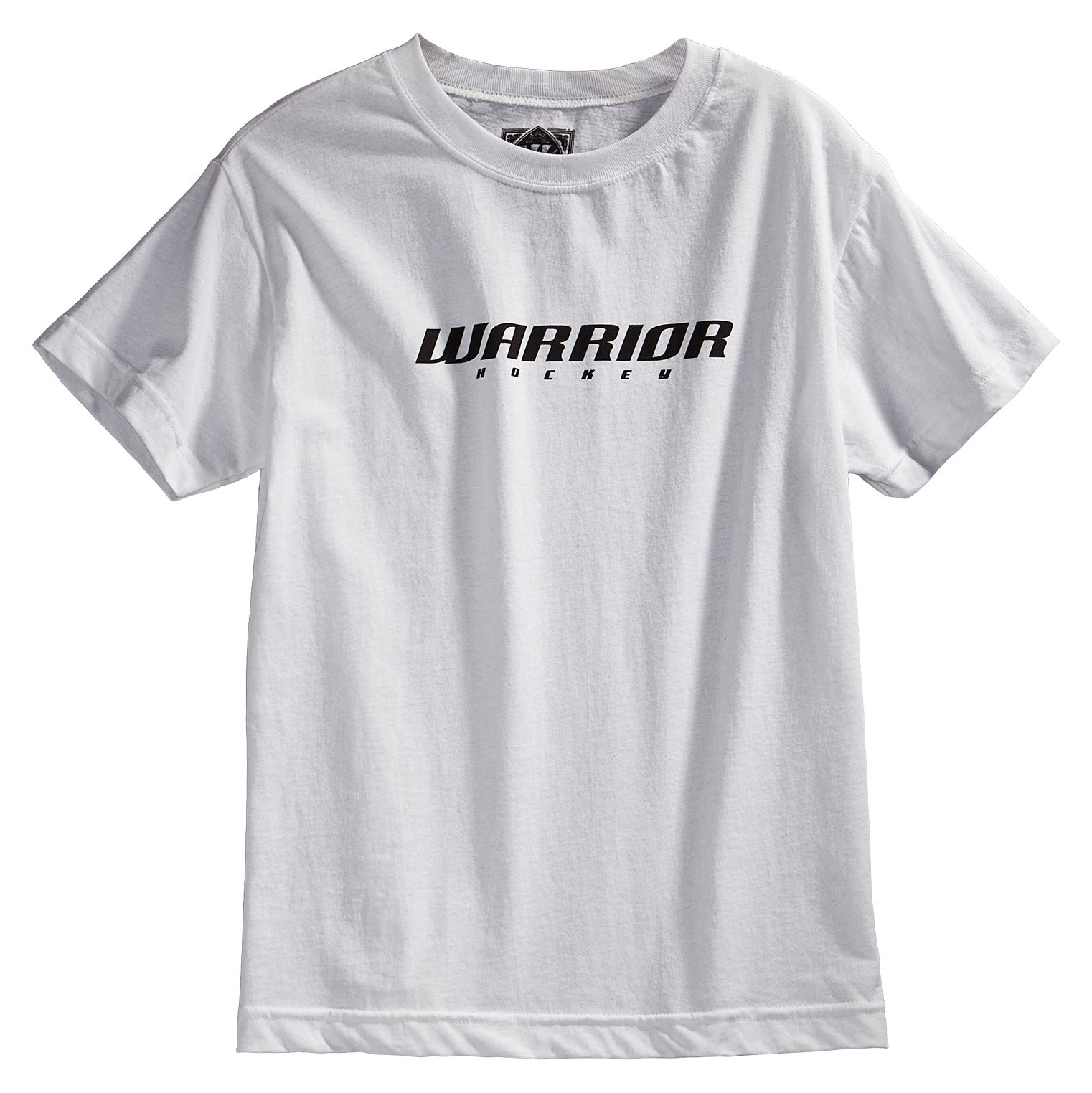 Youth Hockey Logo Tee, White with Black