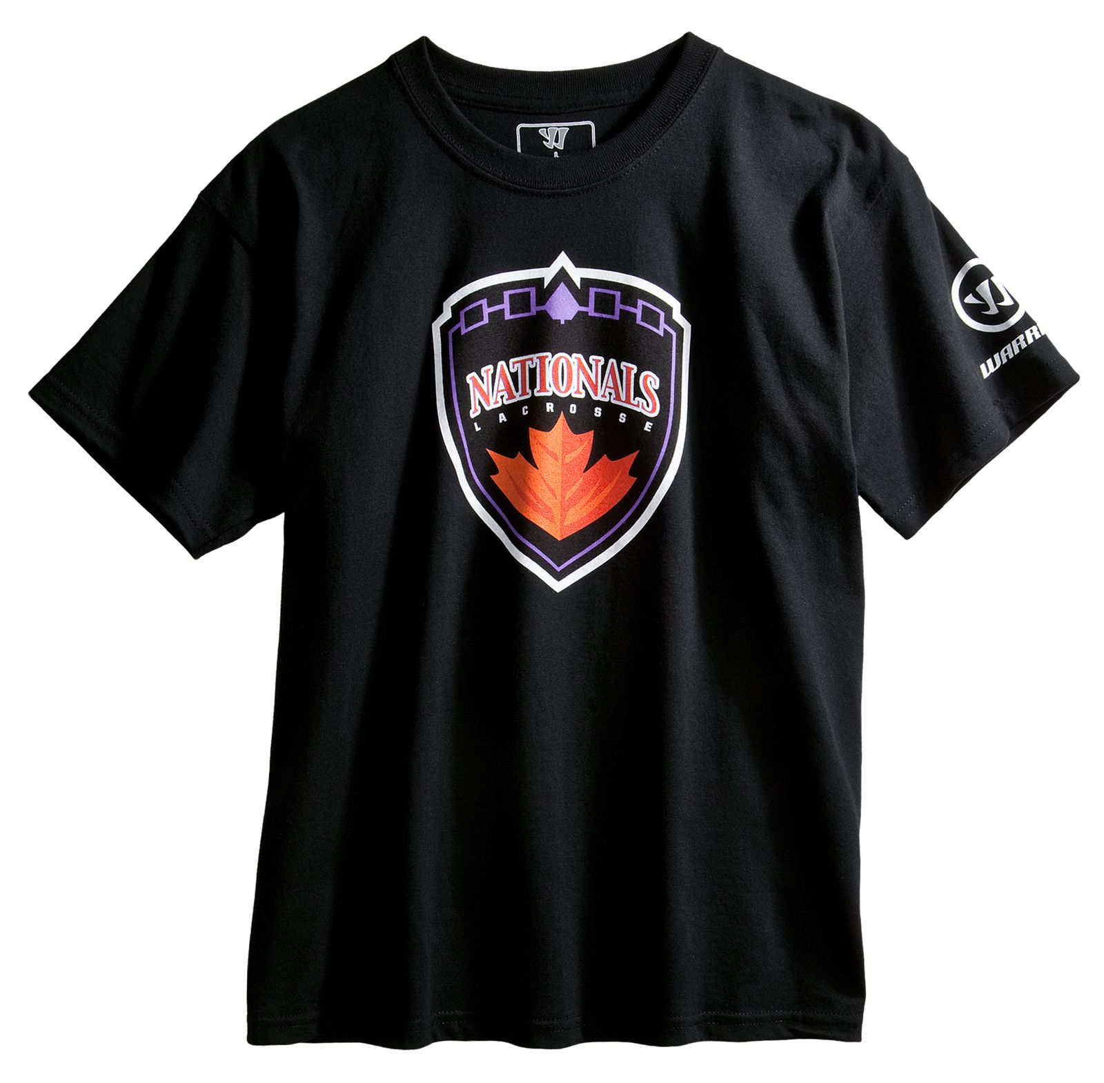 Youth Hamilton Nationals Tee, Black with Orange &amp; Purple