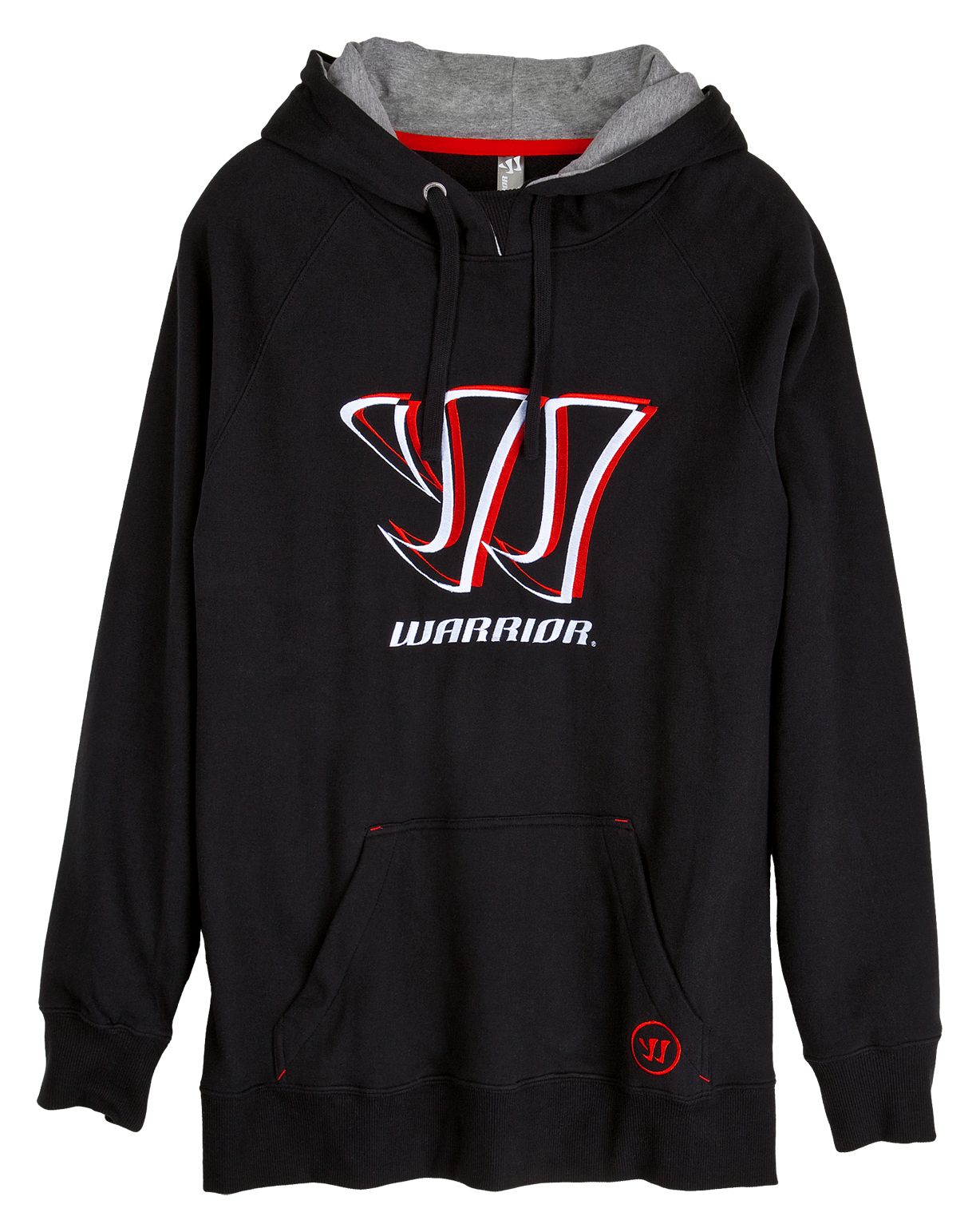 Shadow Logo Hoodie, Black with White &amp; Red