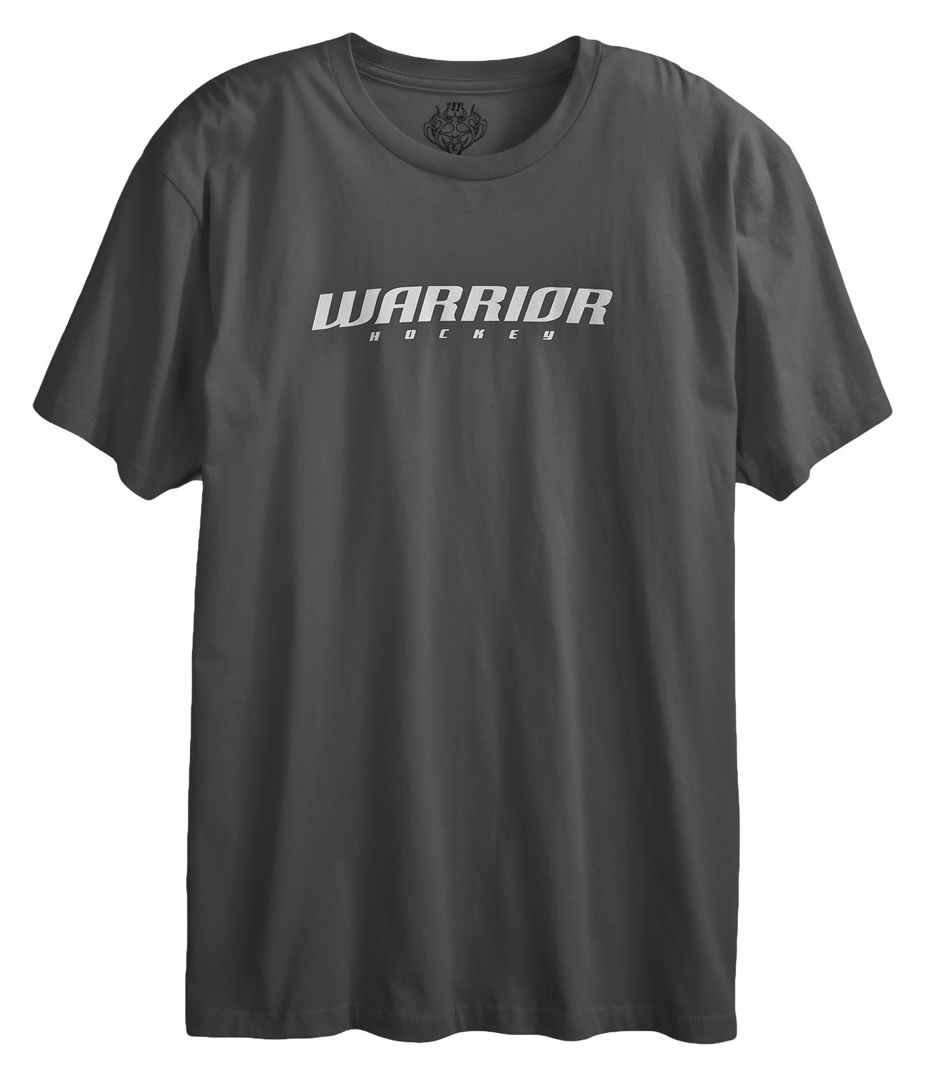 Hockey Logo Tee, Charcoal with White