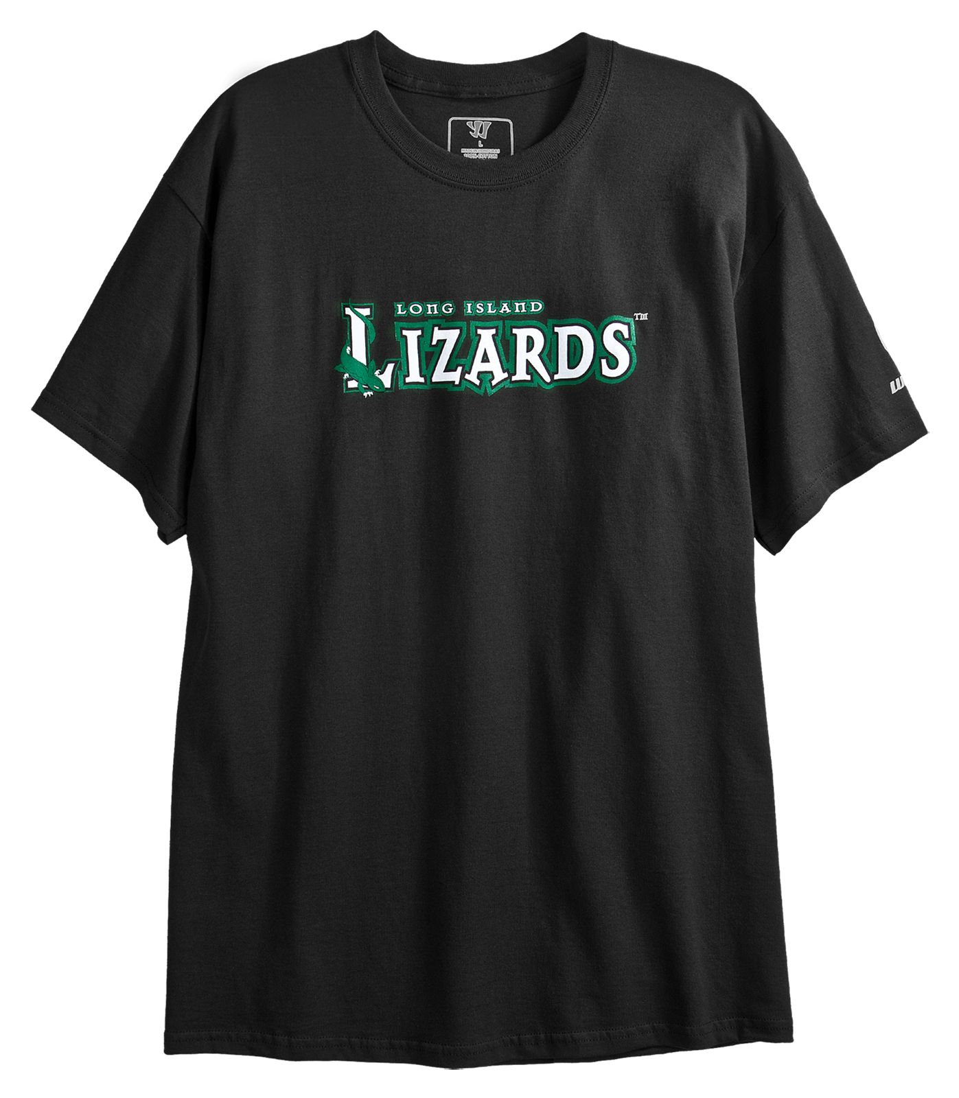 Long Island Lizards Tee, Black with Green &amp; White