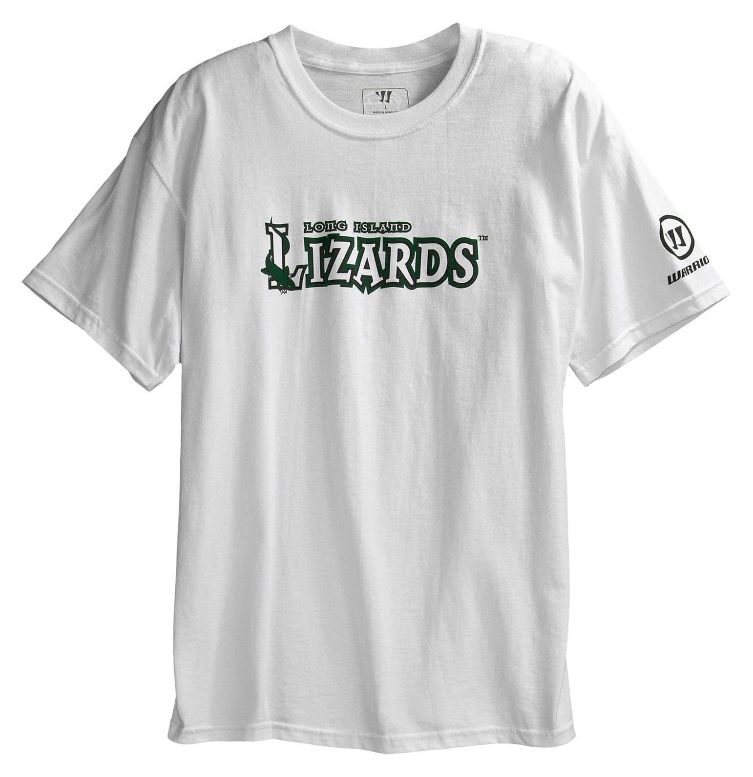 Long Island Lizards Tee, White with Green