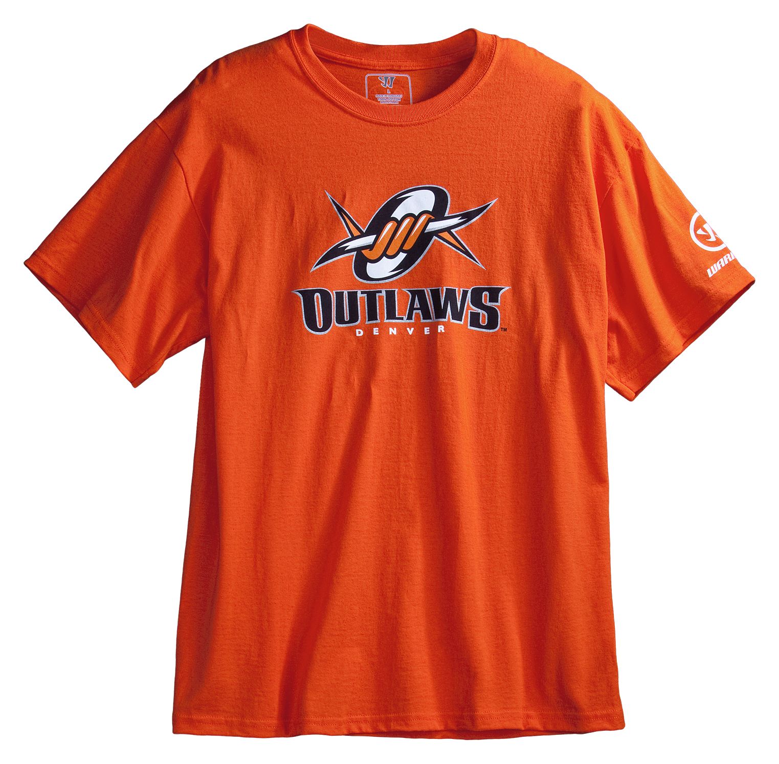 Denver Outlaws Tee, Orange with Black & Silver