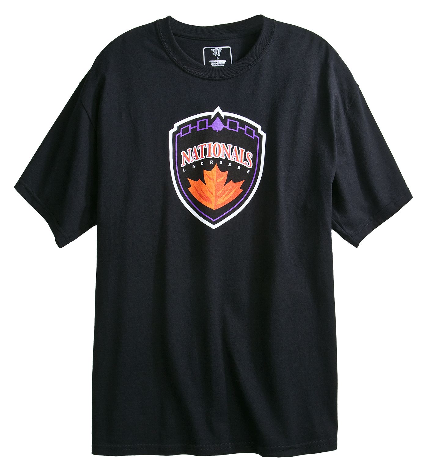 Hamilton Nationals Tee, Black with Orange &amp; Purple