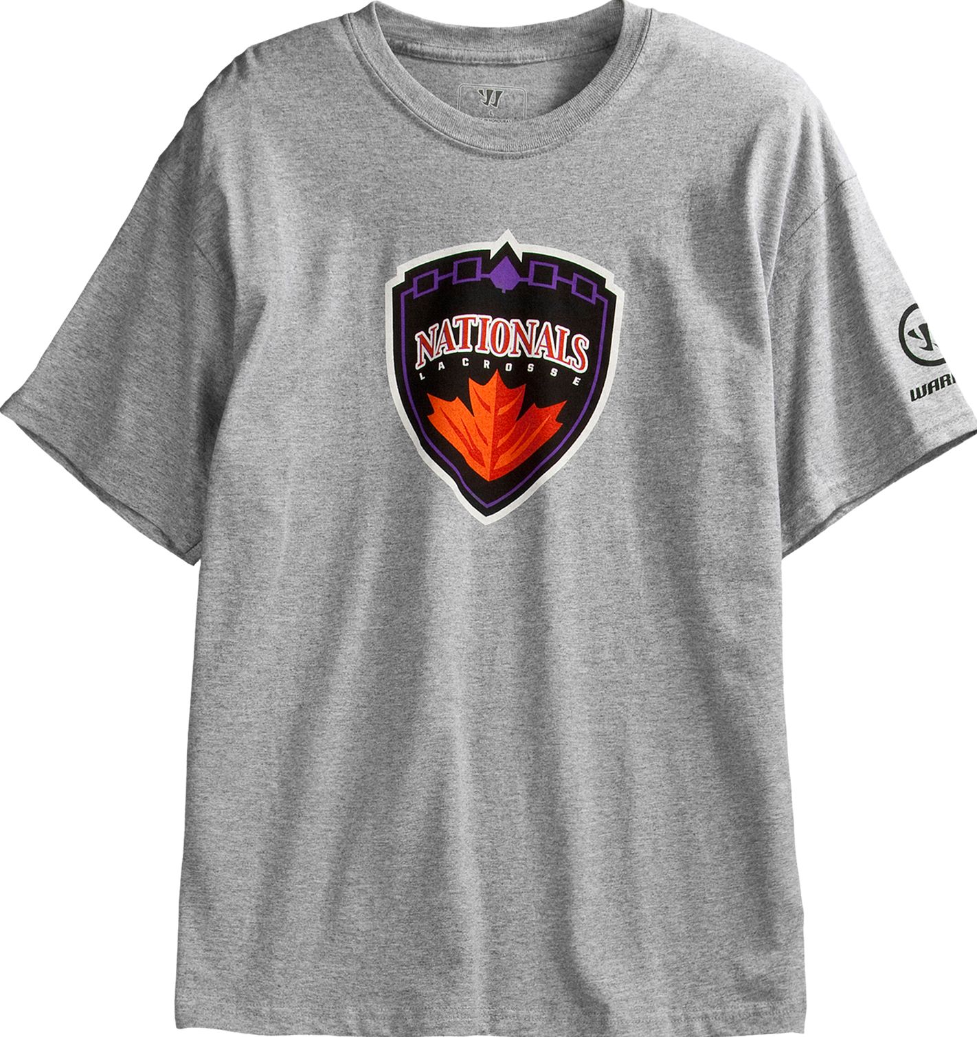 Hamilton Nationals Tee, Heather Grey with Black & Orange