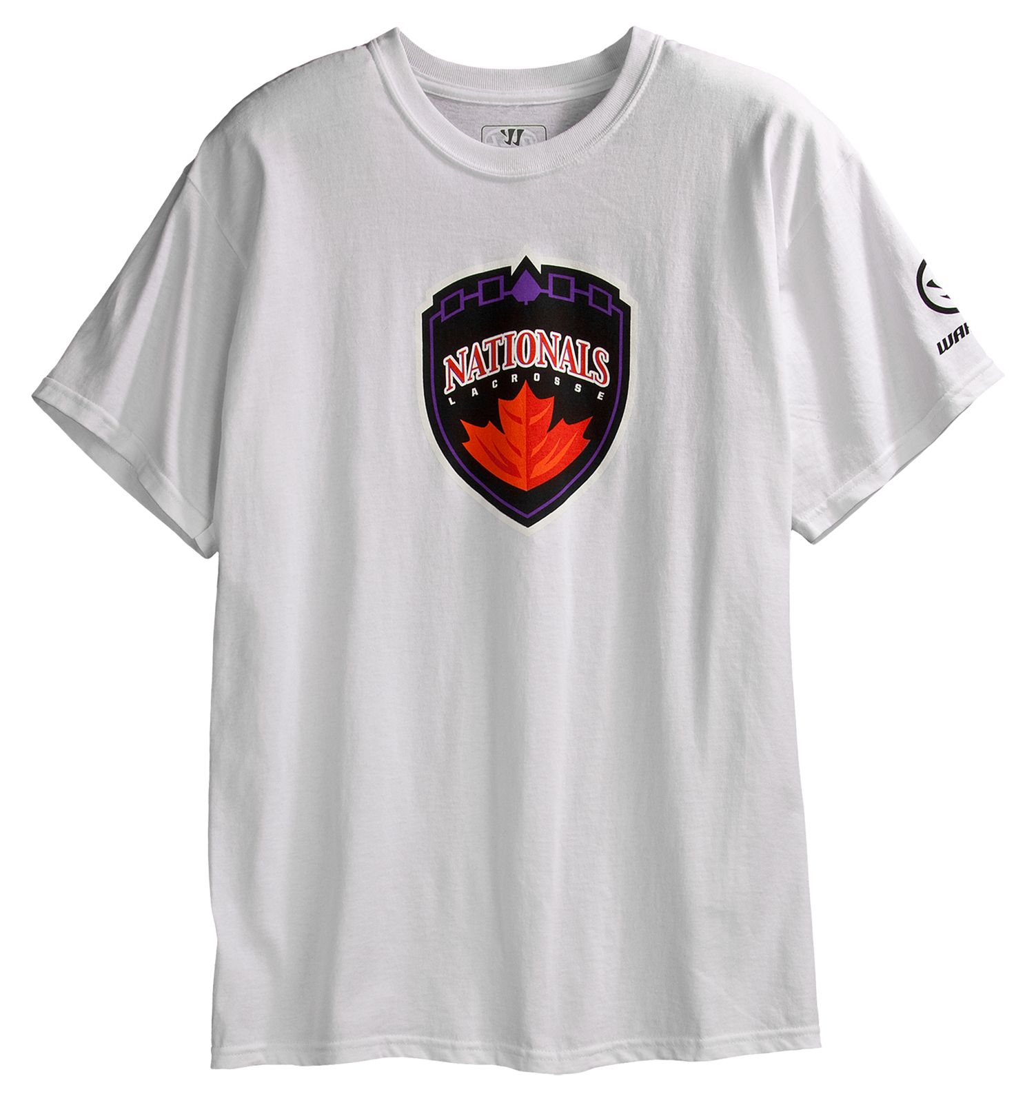 Hamilton Nationals Tee, White with Black & Orange