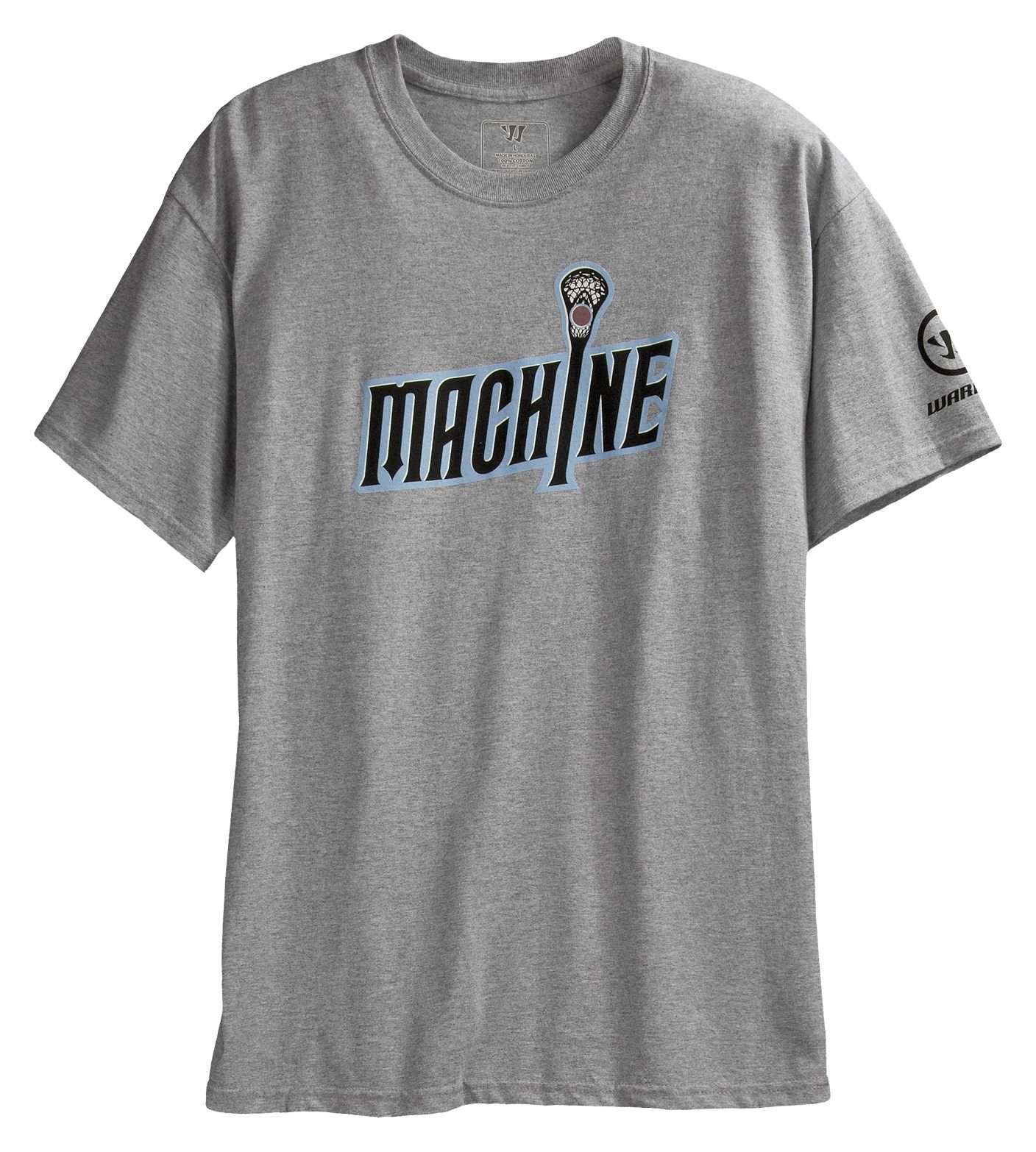 Ohio Machine Tee, Heather Grey with Carolina Blue & Black
