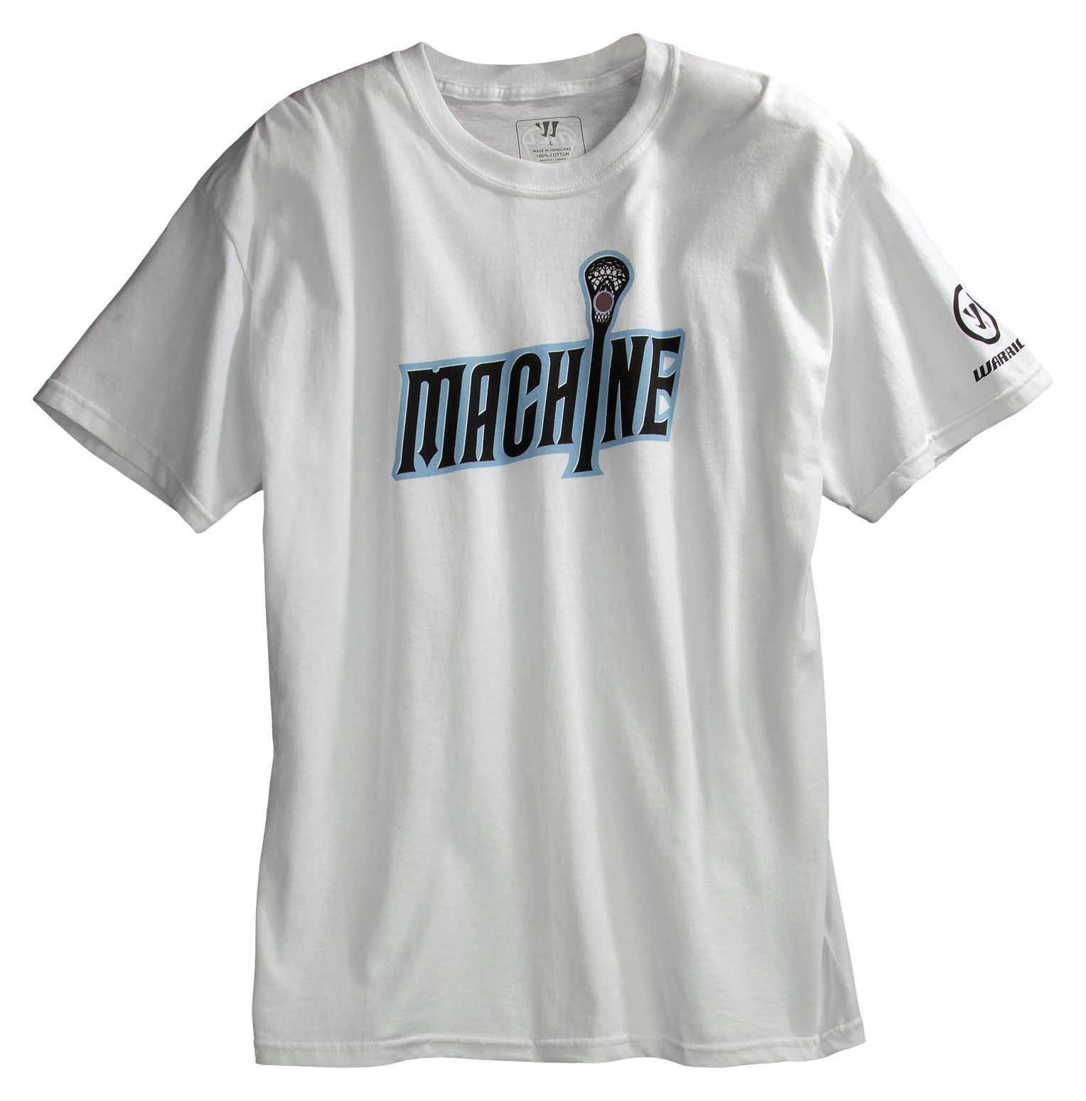 Ohio Machine Tee, White with Carolina Blue & Black