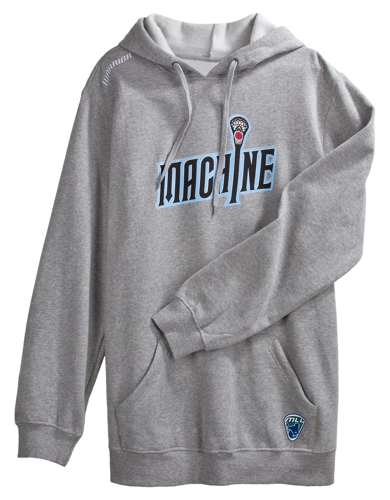 Ohio Machine Hoodie, Heather Grey with Black &amp; Carolina Blue