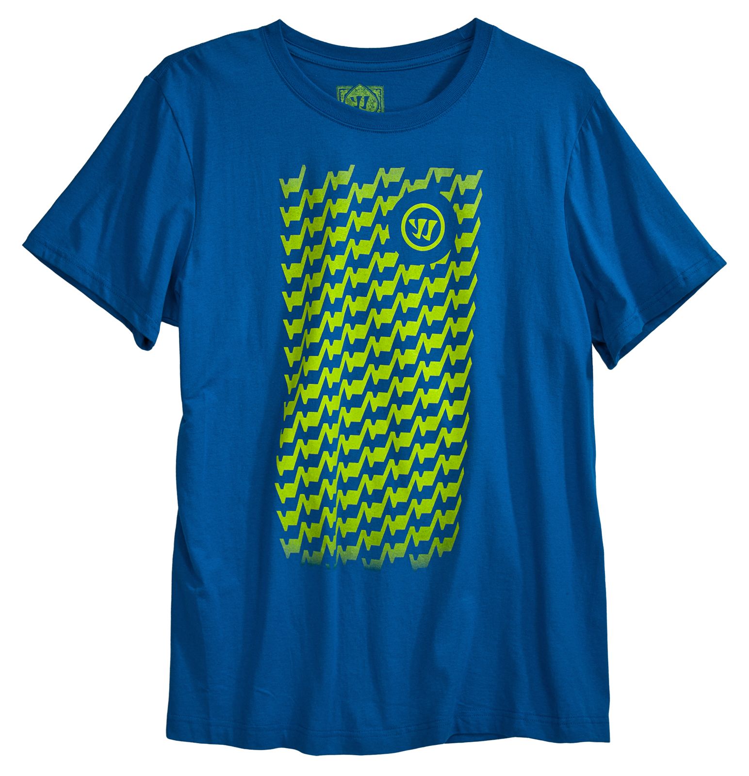 Tooth Tee, Blue with Green