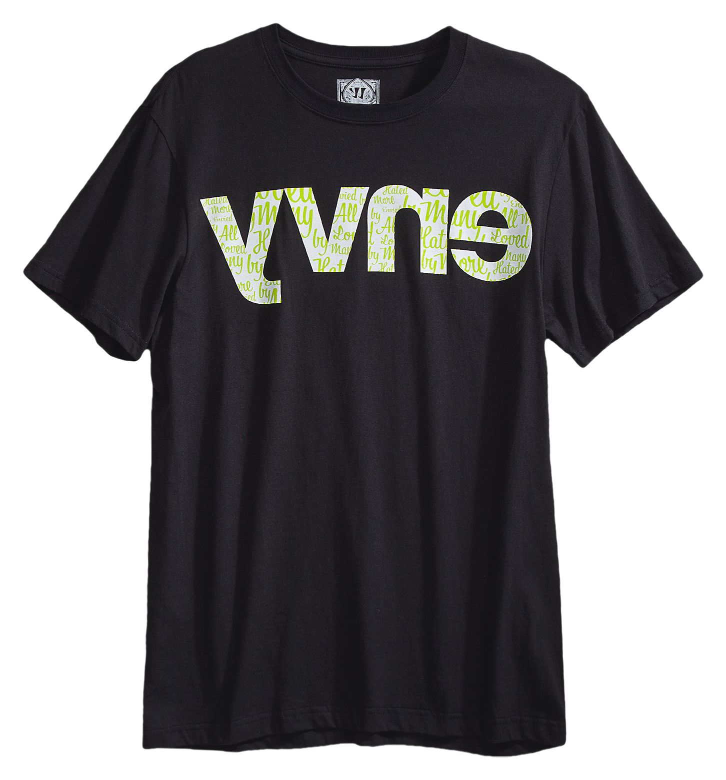 Envy Tee, Black with White &amp; Green