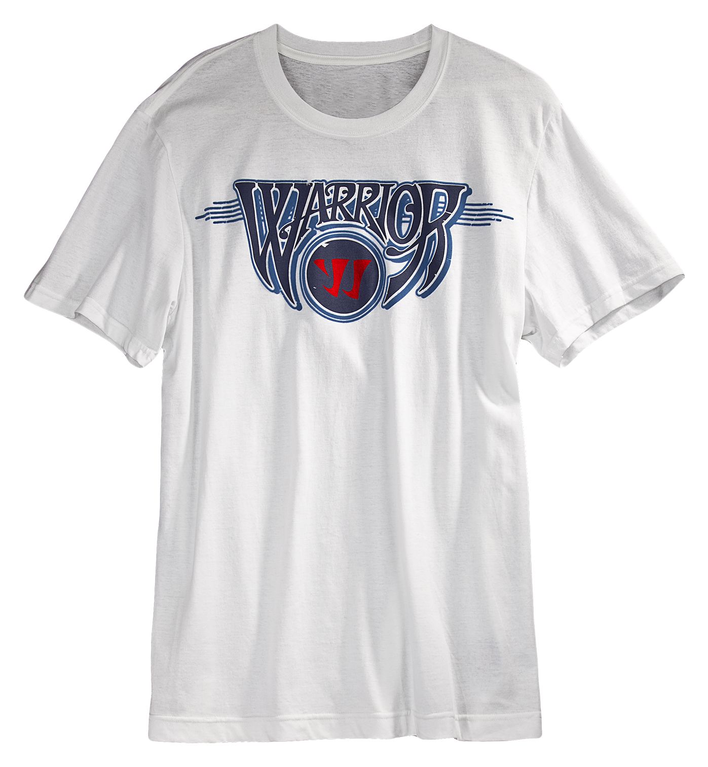 Hesher Tee, White with Black & Blue