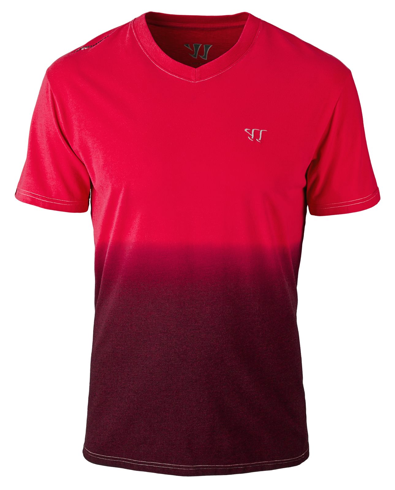 V-Neck 50/50 Fade Tee, Formula One Red