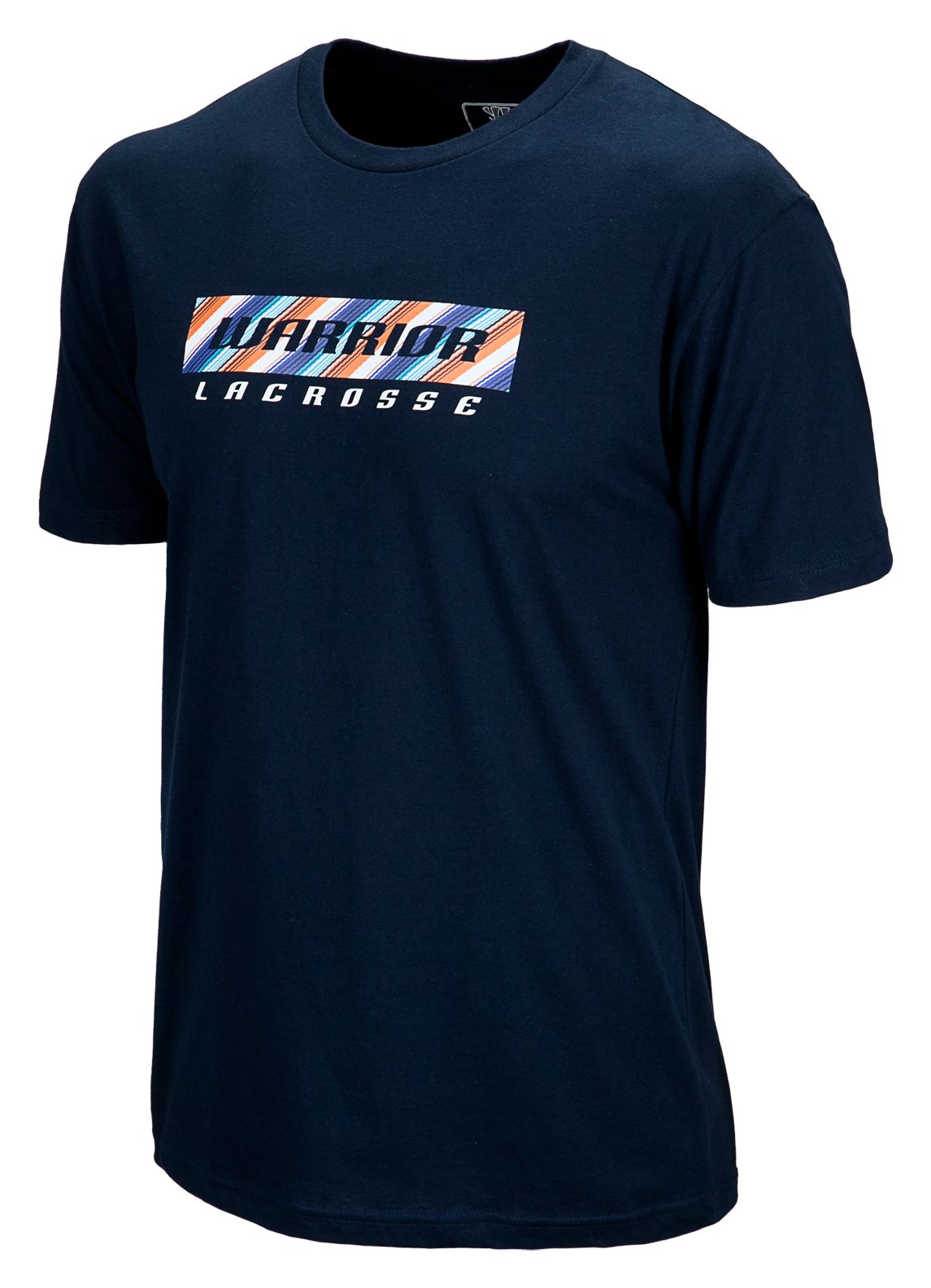Rug Stripe Lax Tee, Navy