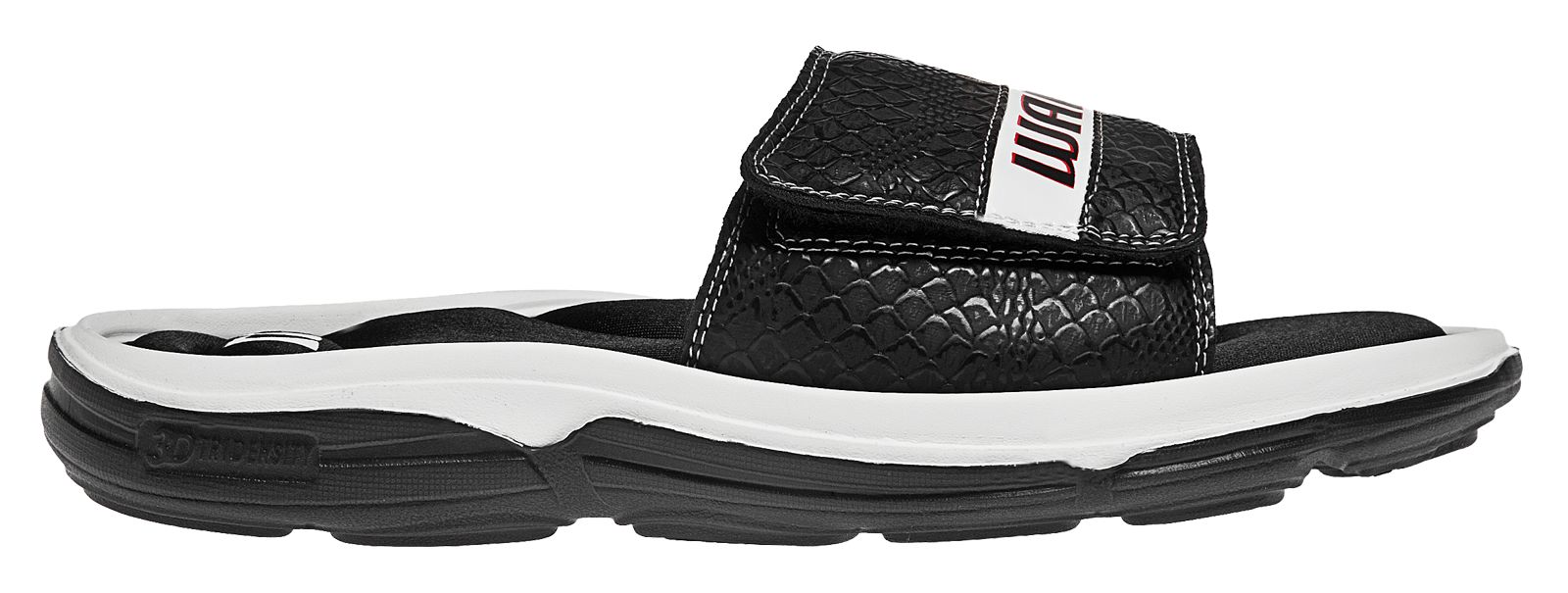 Burn Slide, Black with White