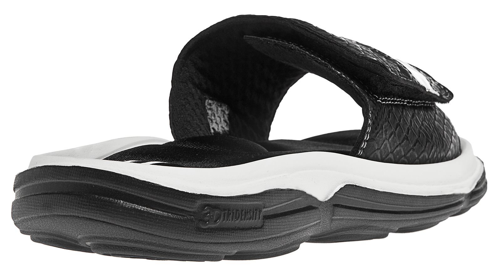 Burn Slide, Black with White
