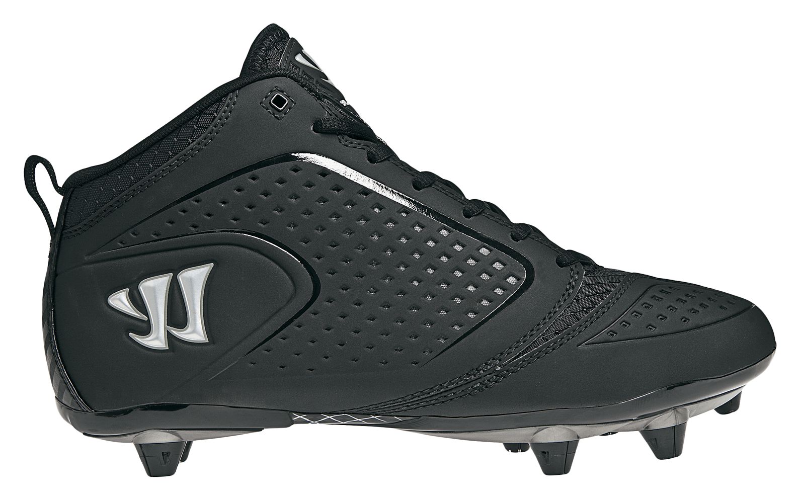 Burn Speed 5.0 Detach Cleat, Black with White & Silver
