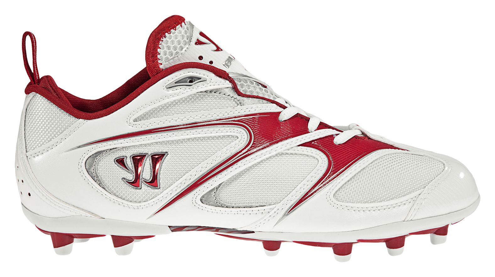 Burn Speed 4.0 Molded Lo Cut, White with Red