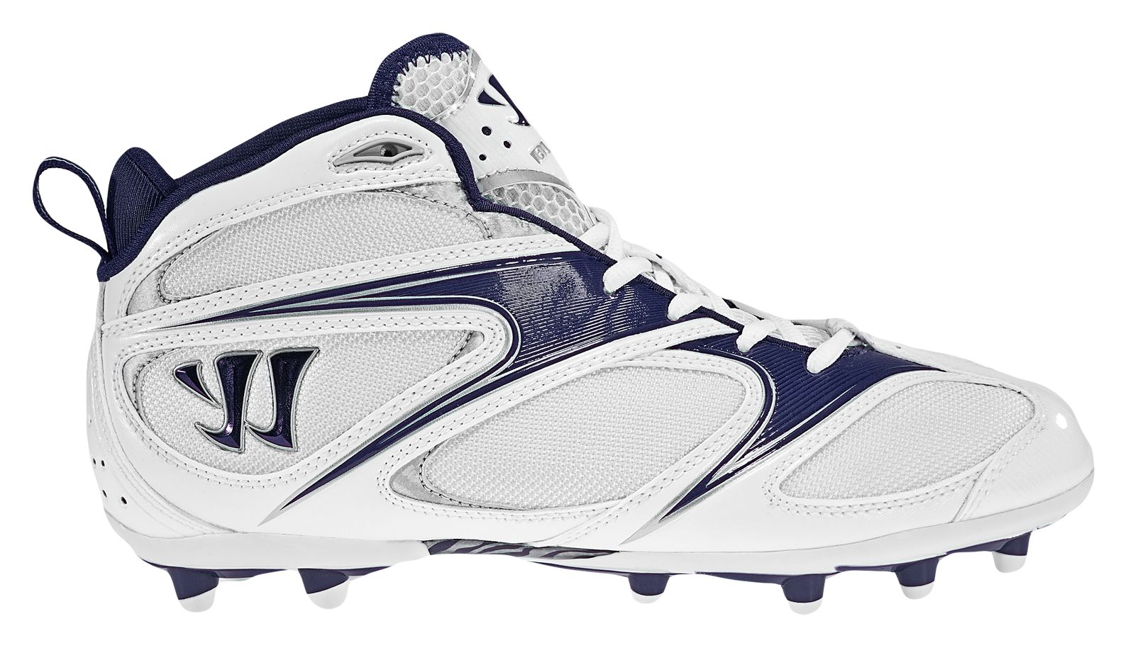 Burn Speed 4.0 Molded Mid Cut, White with Blue