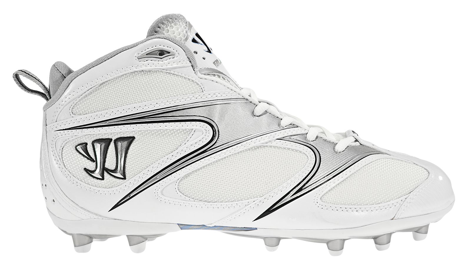 Burn Speed 4.0 Molded Mid Cut, White with Silver