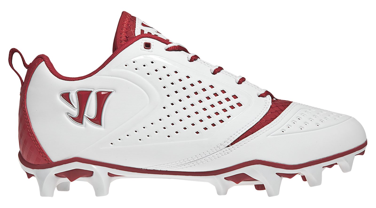 Burn Speed 5.0 Low Cut Molded, White with Red