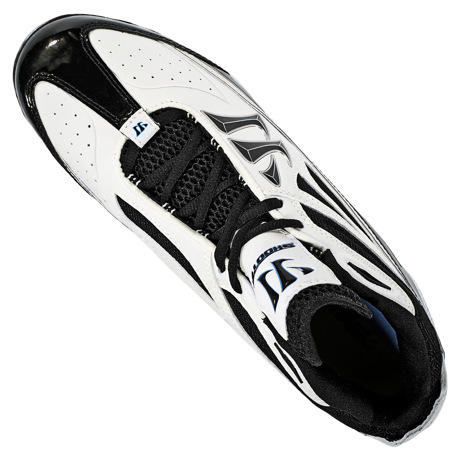 Shooter Cleat, Black with White