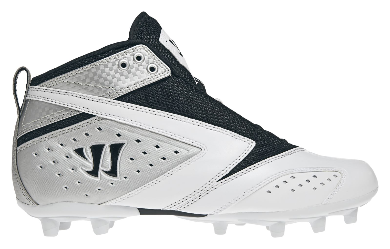 Burn 2nd Degree Cleat, White with Black & Silver