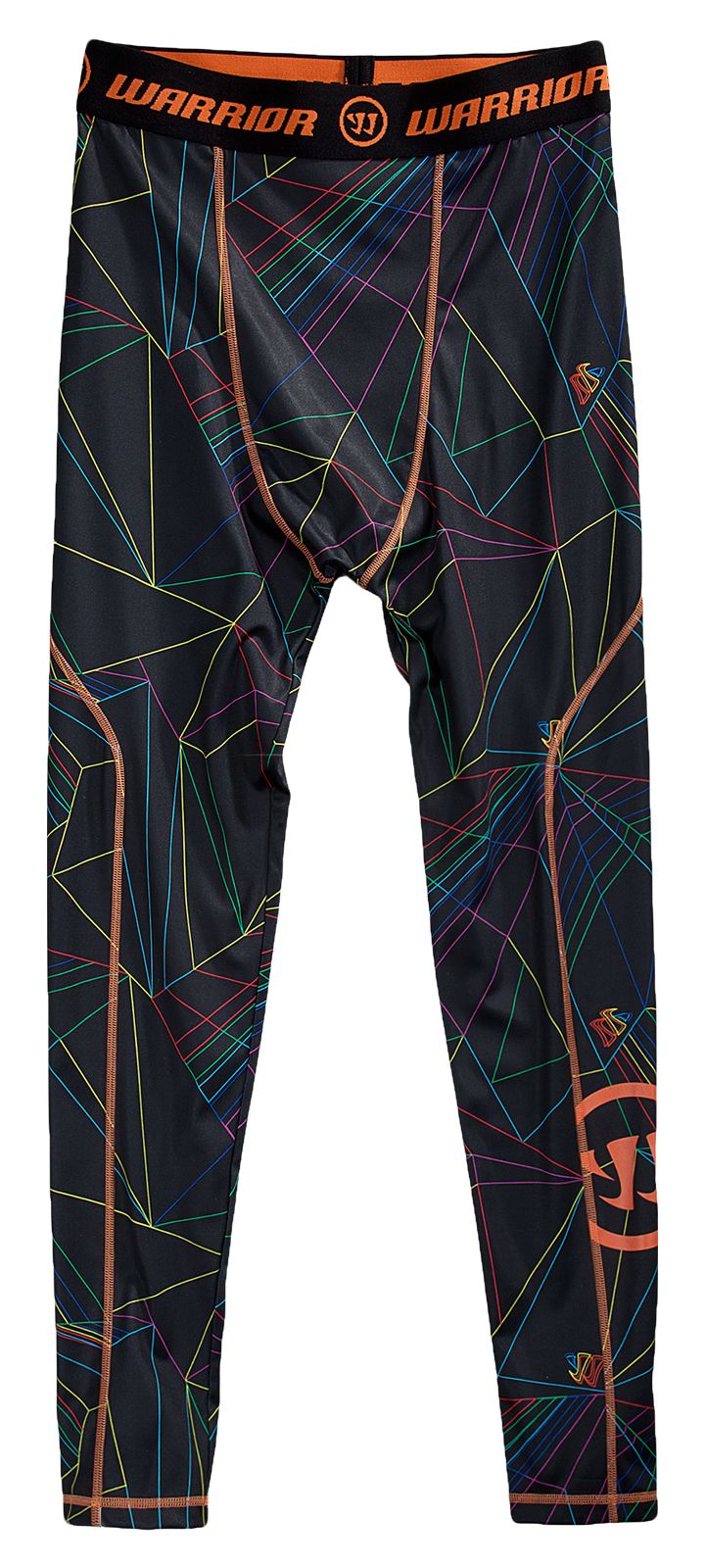 Game On Pant Special Edition Print, Black with Orange &amp; Vision Blue