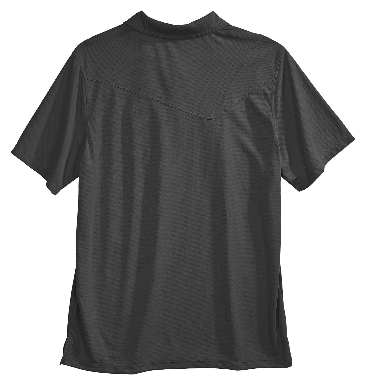 Tech Polo, Asphalt Grey with Orange