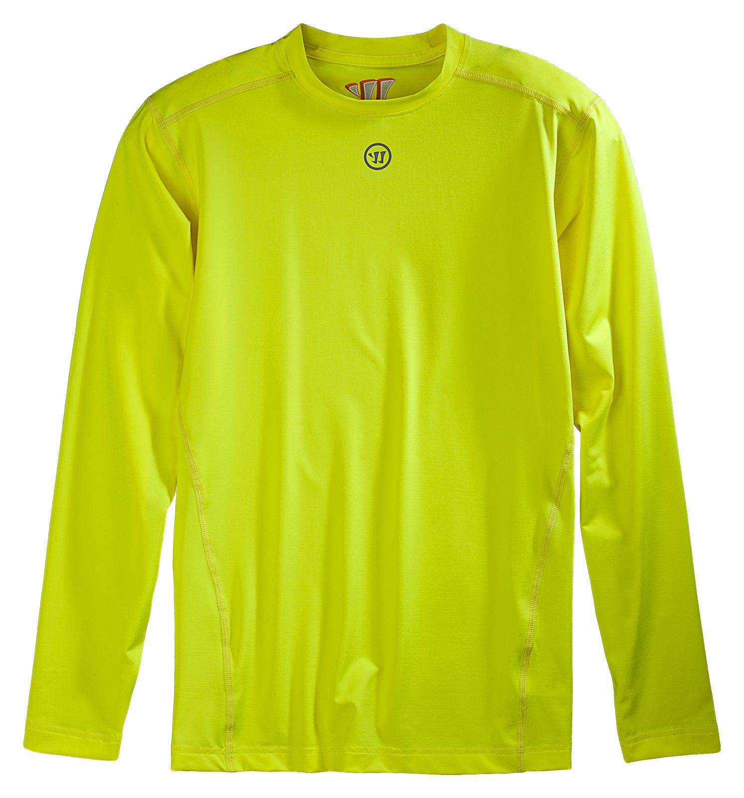 Basic LS Compression Top, Neon Yellow