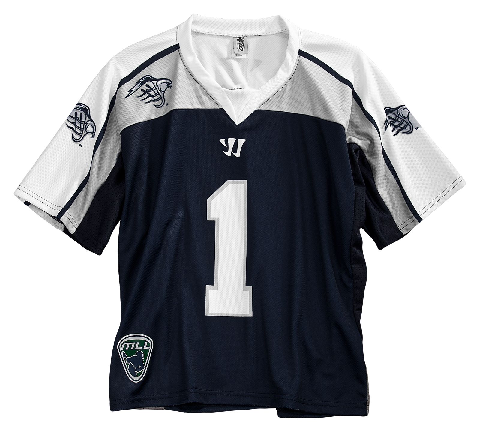 Chesapeake Bayhawks Replica Jersey, Navy with White &amp; Grey
