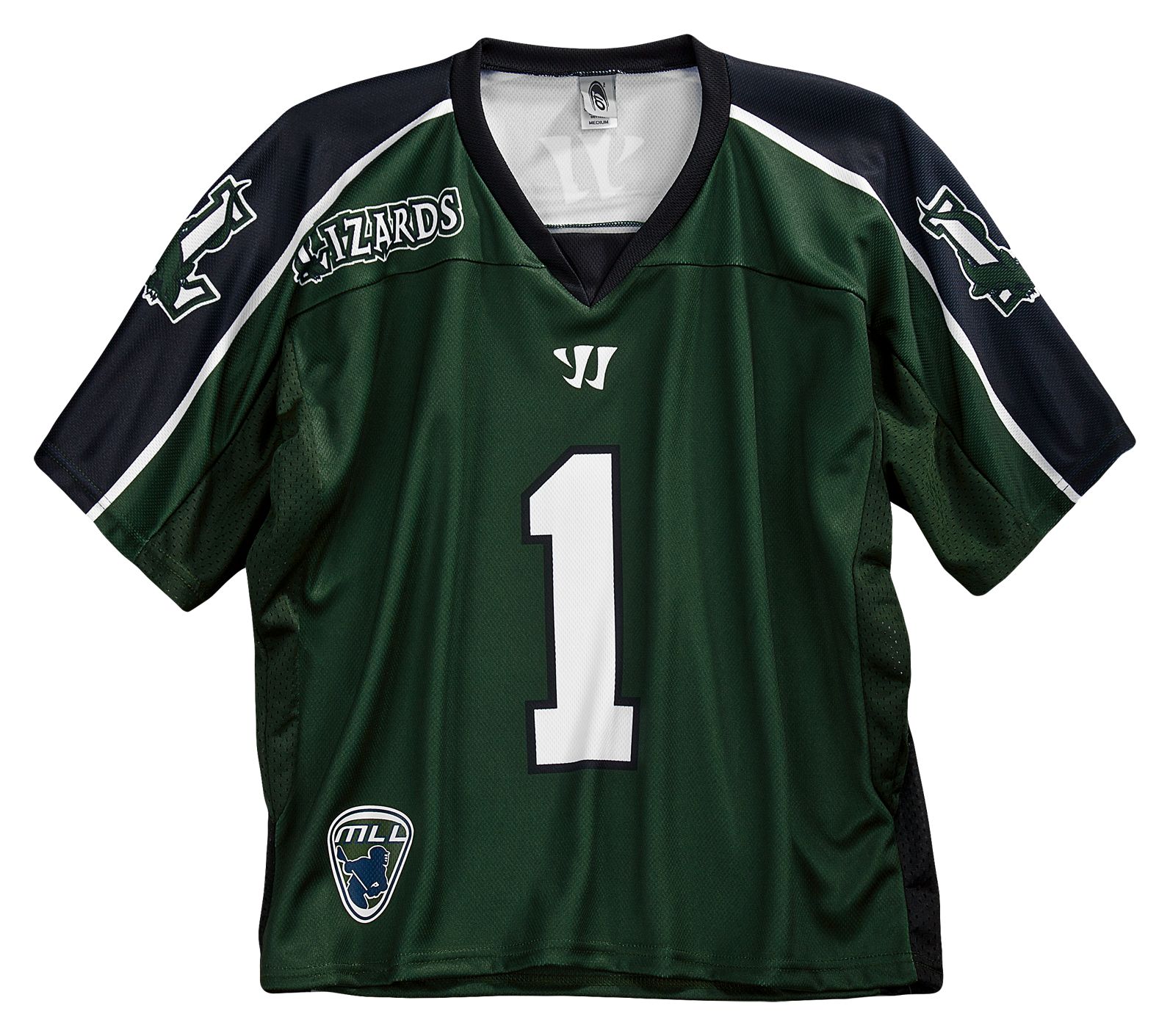 Long Island Lizards Replica Jersey, Green with Navy &amp; White