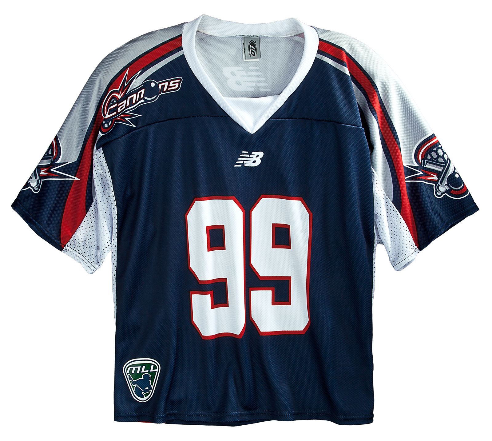 Boston Cannons Rabil Replica Jersey, Navy with Red &amp; White