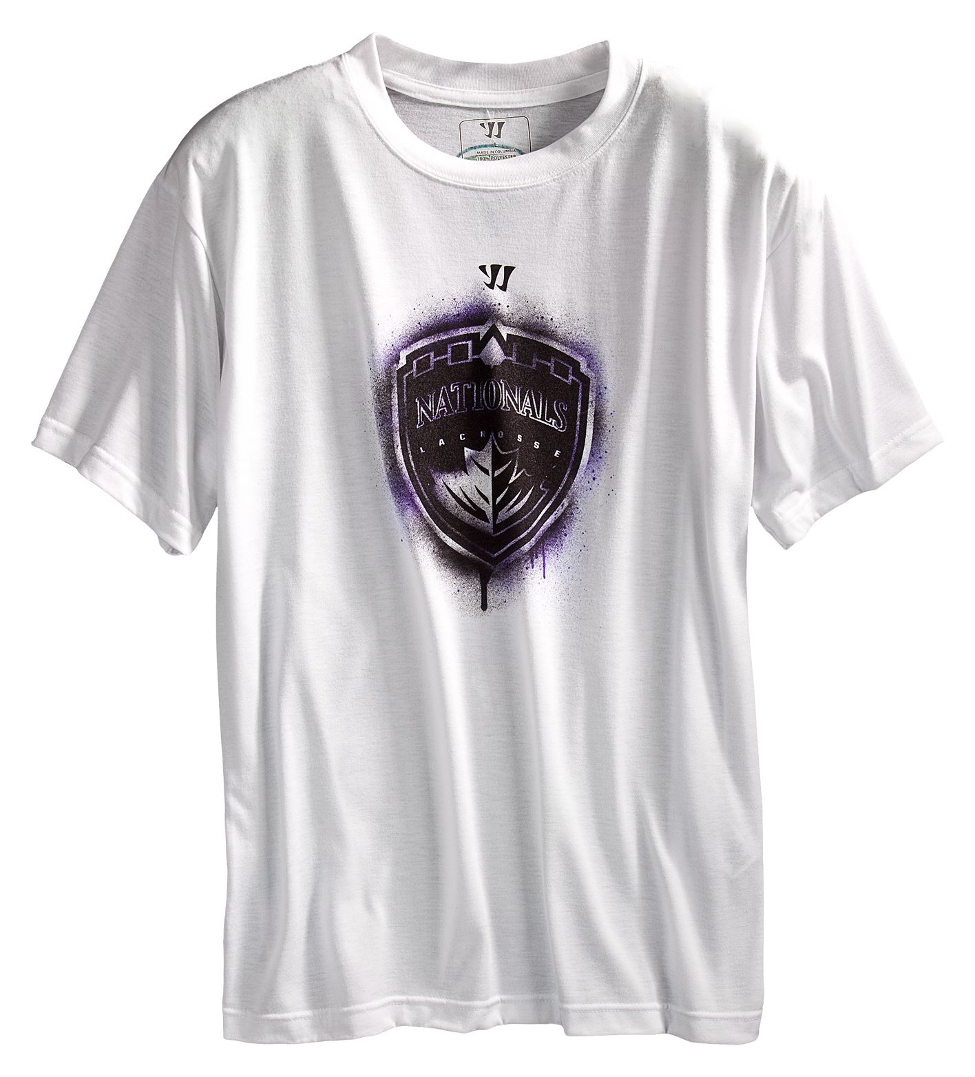 Hamilton National Tech Shirt, White with Purple